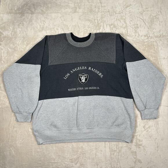 VTG Los Angeles Raiders Sweatshirt NFL Nutmeg Crewneck Embroidered Men’s Size XL - Picture 1 of 8